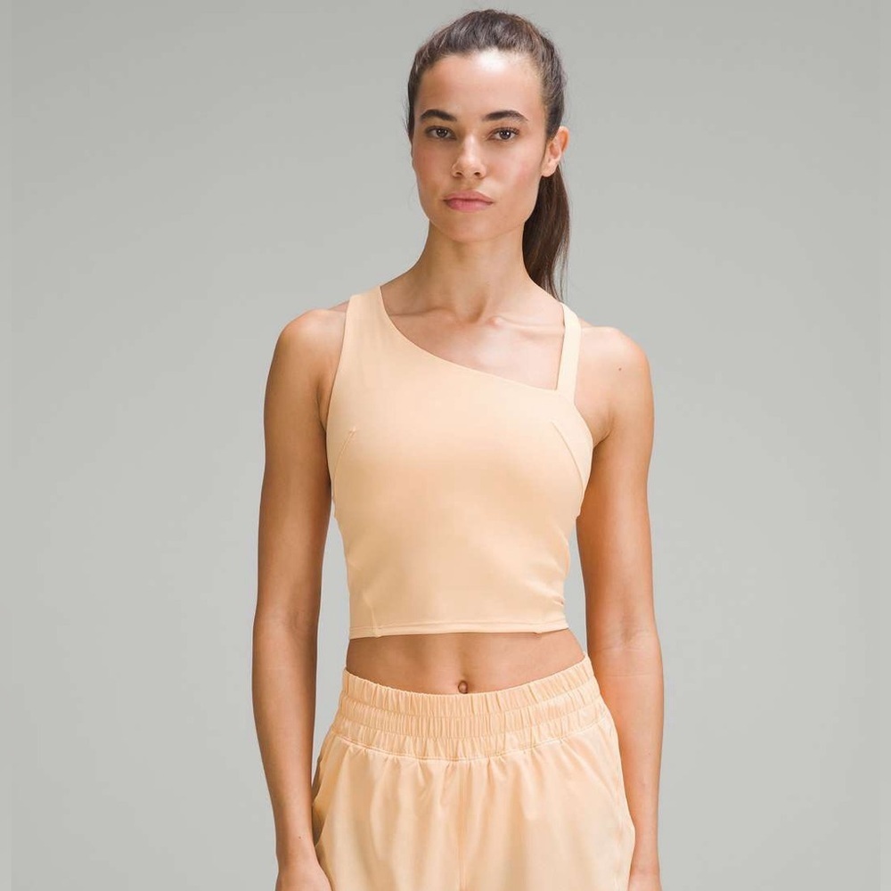 Lululemon Everlux Asymmetrical Tennis Tank Top in Summer Glow